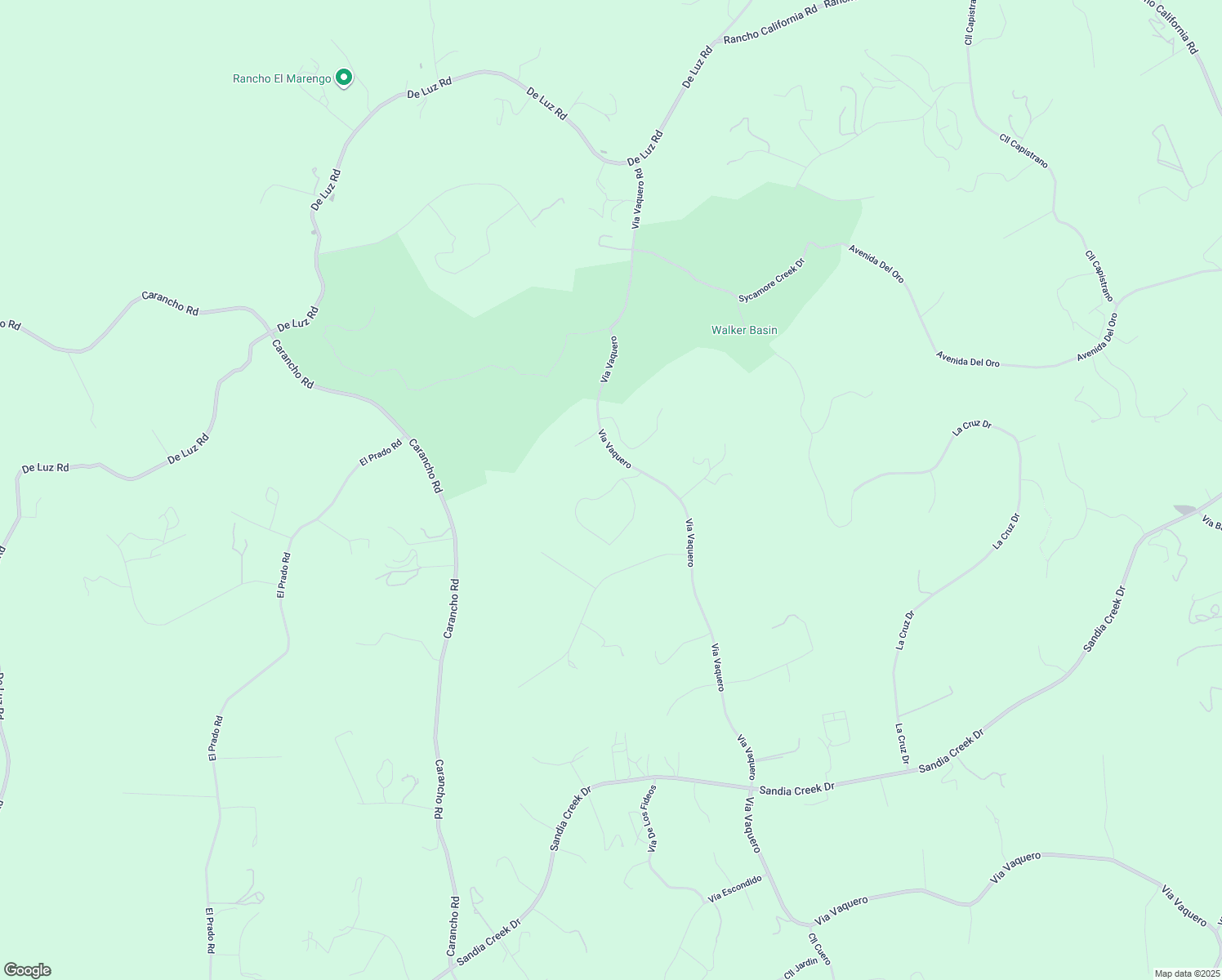 map of restaurants, bars, coffee shops, grocery stores, and more near Vía Karlita in Riverside County
