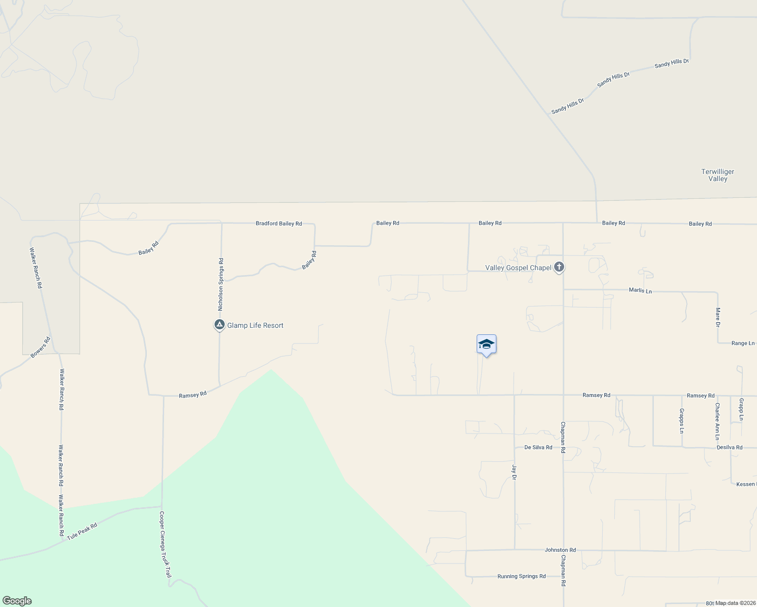 map of restaurants, bars, coffee shops, grocery stores, and more near 43575 Dale Street in Anza