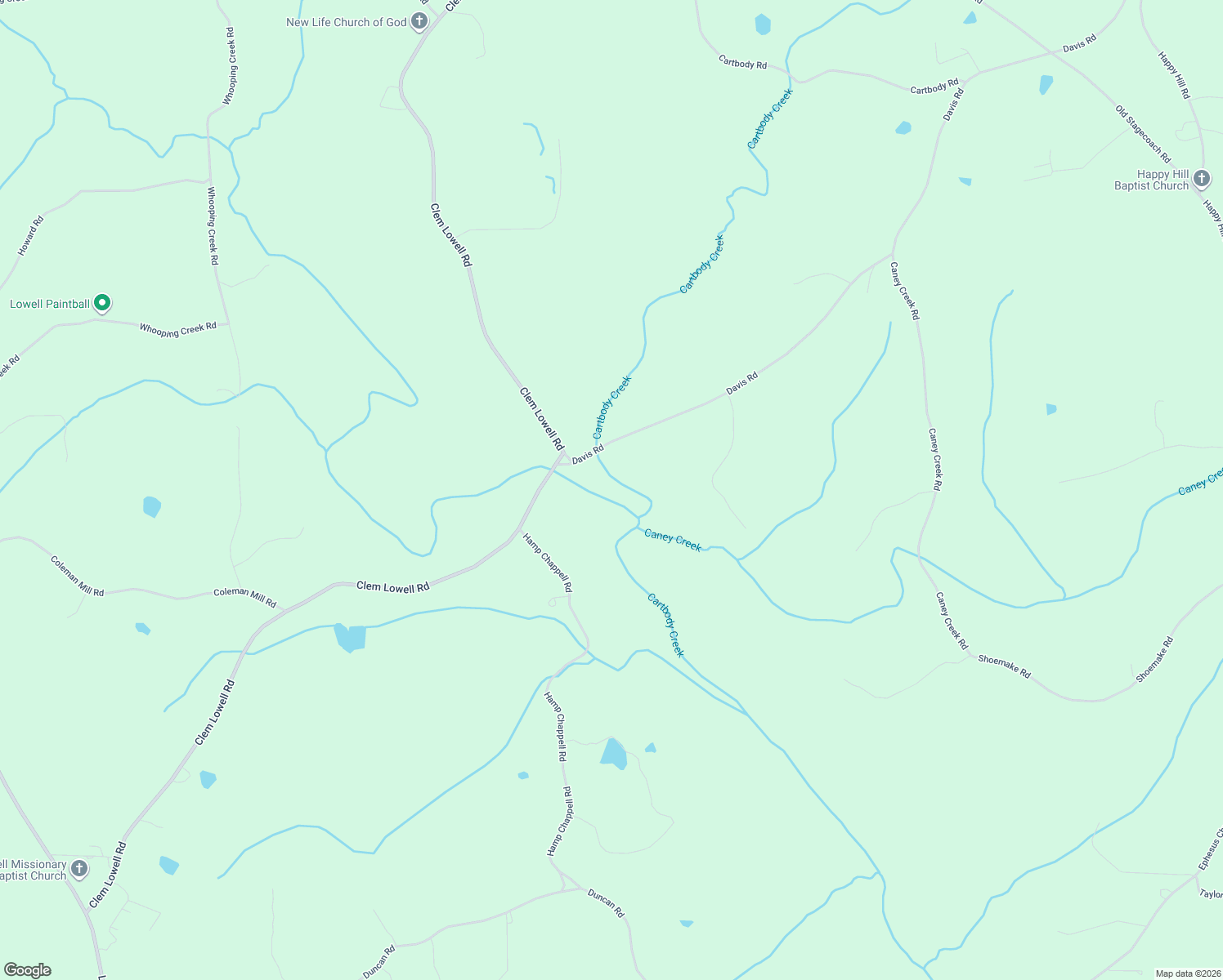 map of restaurants, bars, coffee shops, grocery stores, and more near 1220 Davis Road in Carrollton