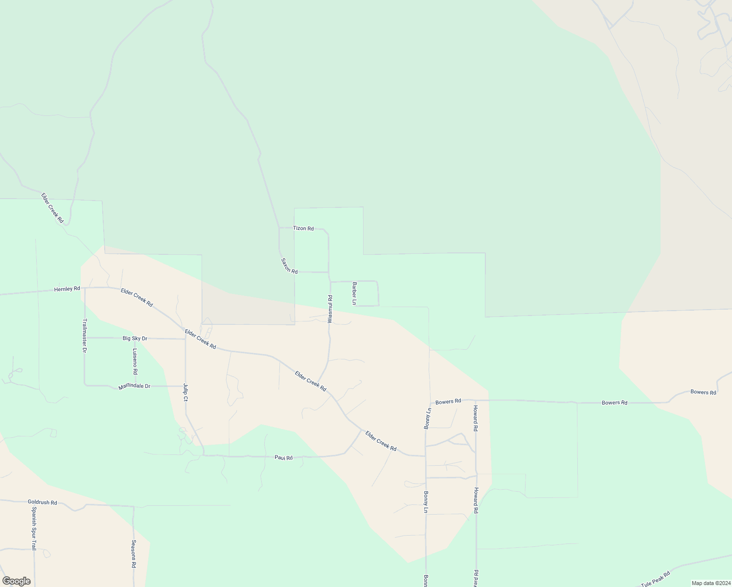 map of restaurants, bars, coffee shops, grocery stores, and more near 53440 Barber Lane in Aguanga
