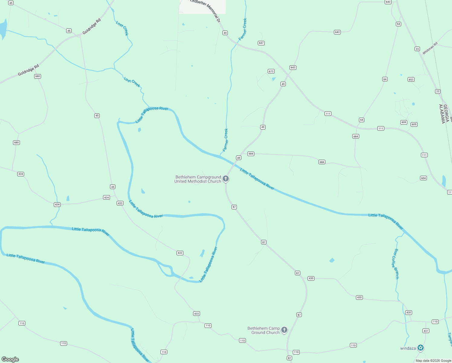 map of restaurants, bars, coffee shops, grocery stores, and more near 25723 County Road 87 in Graham