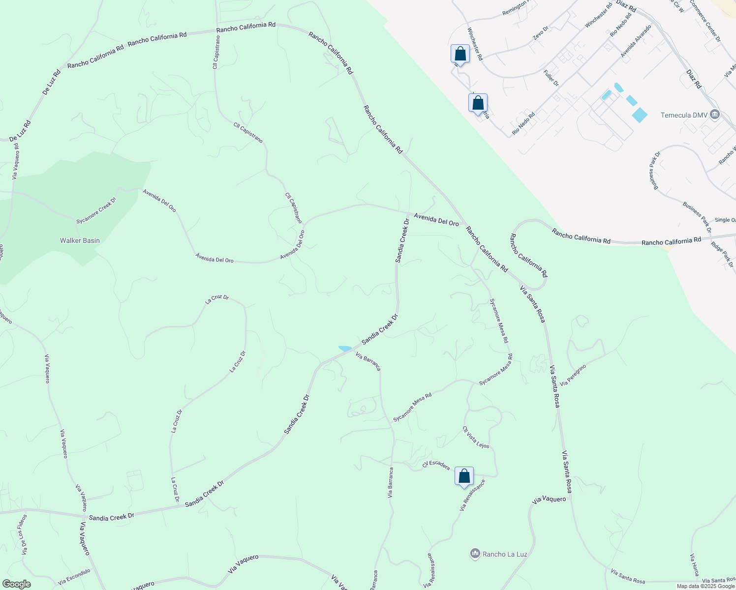map of restaurants, bars, coffee shops, grocery stores, and more near in Temecula