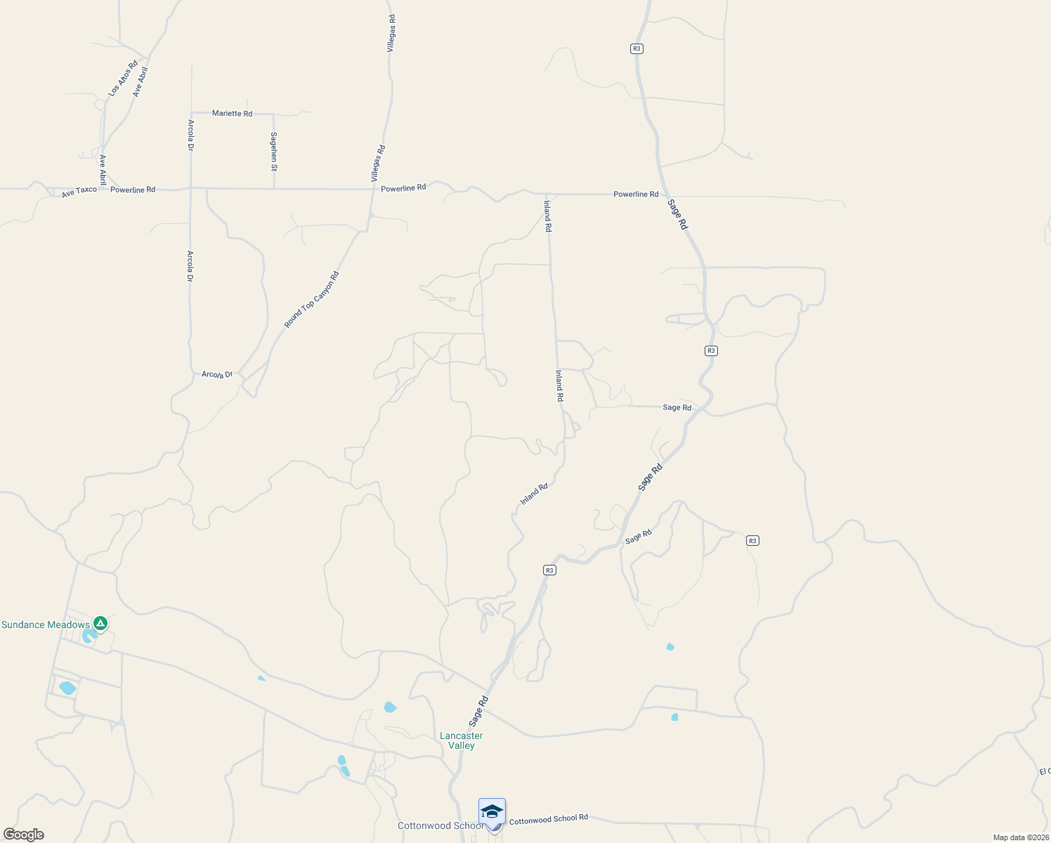 map of restaurants, bars, coffee shops, grocery stores, and more near 42805 Inland Road in Aguanga