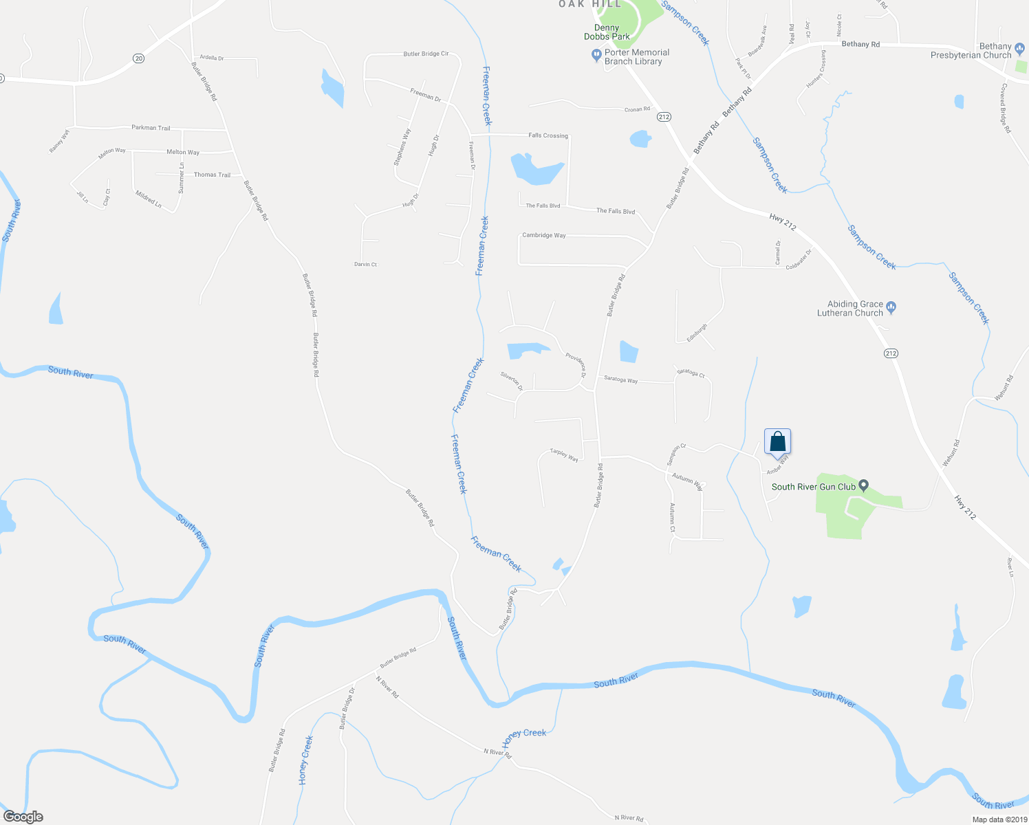 map of restaurants, bars, coffee shops, grocery stores, and more near 30 Providence Drive in Covington