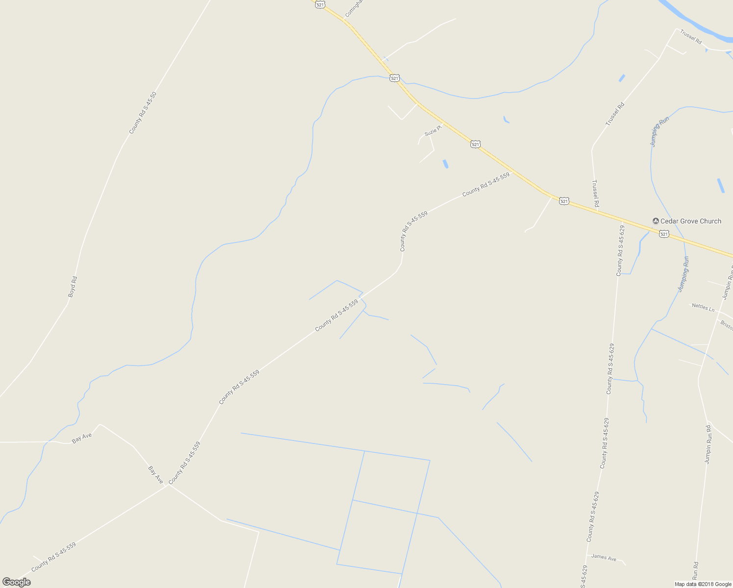 map of restaurants, bars, coffee shops, grocery stores, and more near 1104 County Road S-45-559 in Andrews