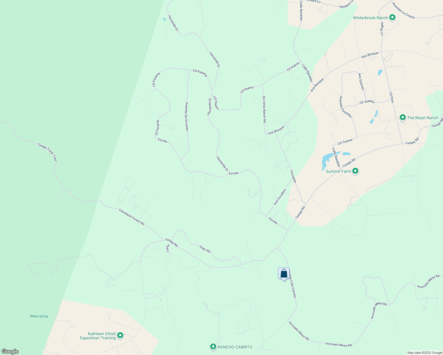 map of restaurants, bars, coffee shops, grocery stores, and more near Escala in Riverside County