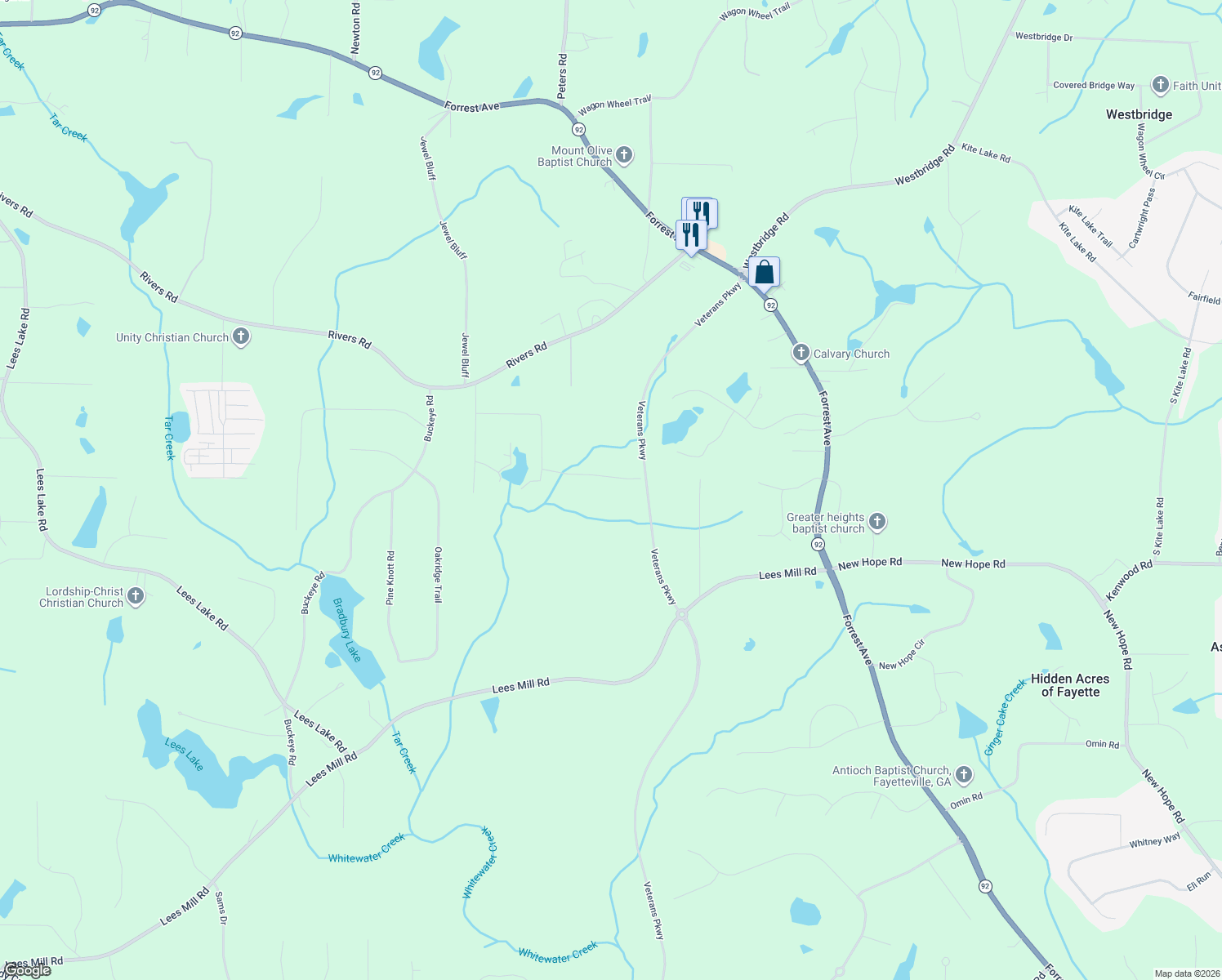 map of restaurants, bars, coffee shops, grocery stores, and more near 565 Janice Drive in Fayetteville