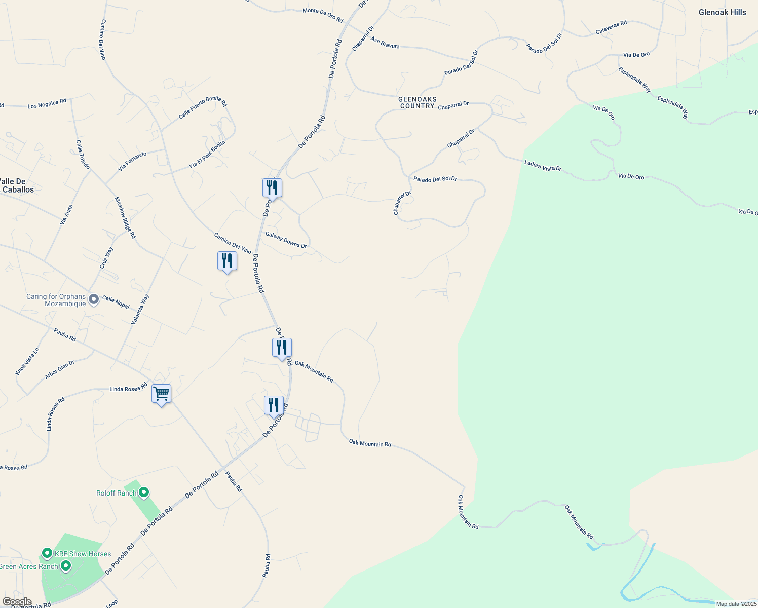 map of restaurants, bars, coffee shops, grocery stores, and more near in Temecula