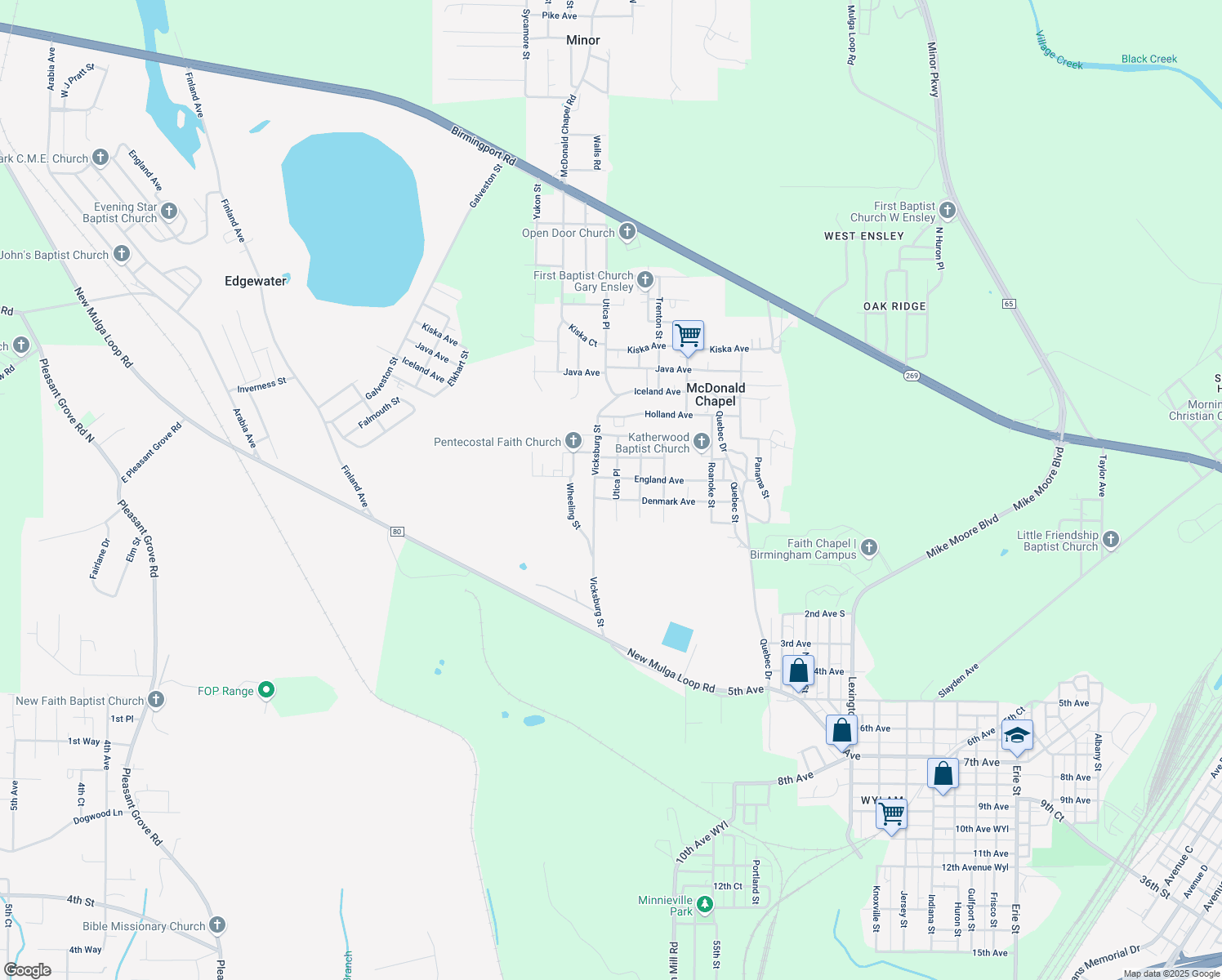 map of restaurants, bars, coffee shops, grocery stores, and more near 409 Utica Street in Birmingham