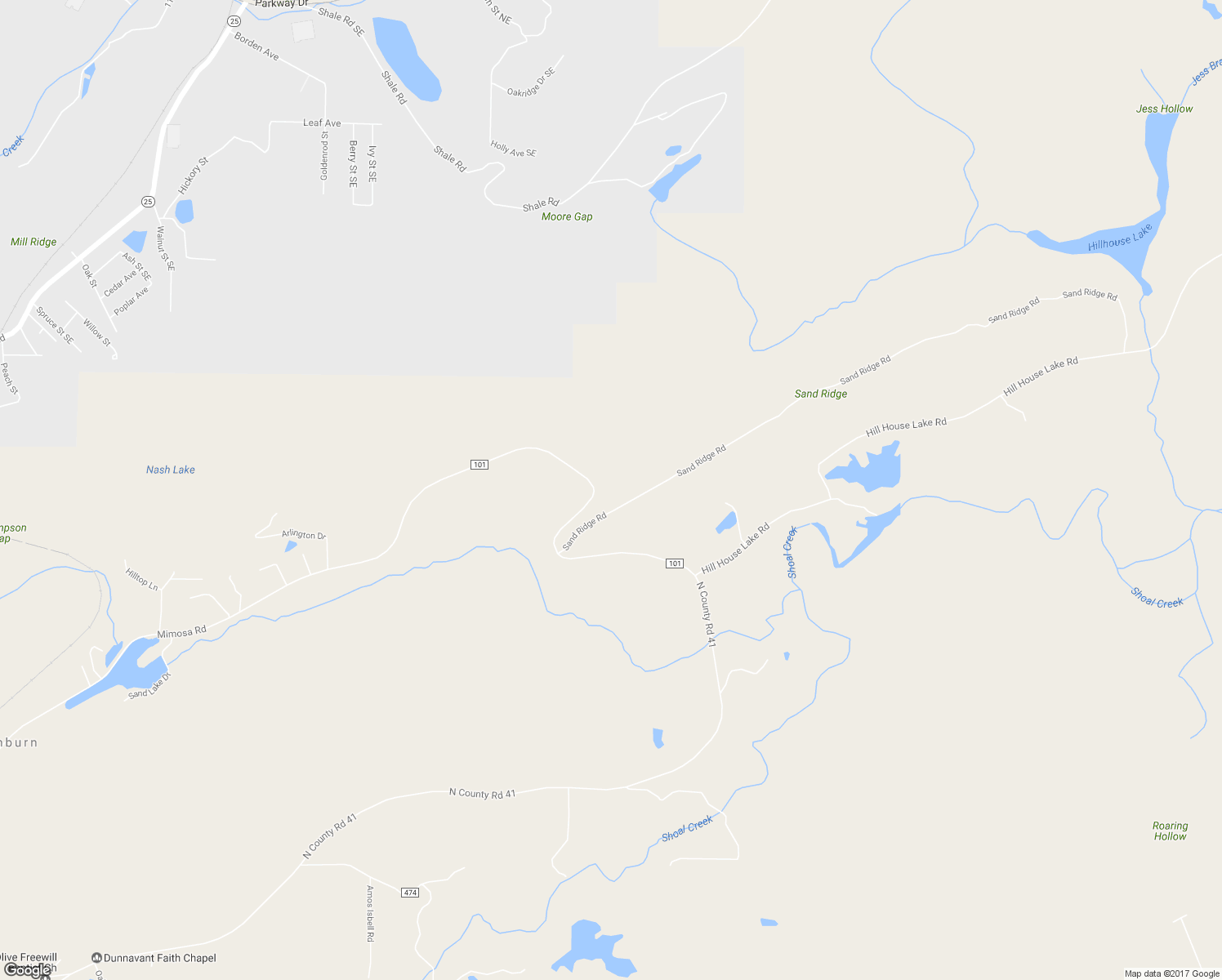 map of restaurants, bars, coffee shops, grocery stores, and more near 2575 Mimosa Road in Leeds