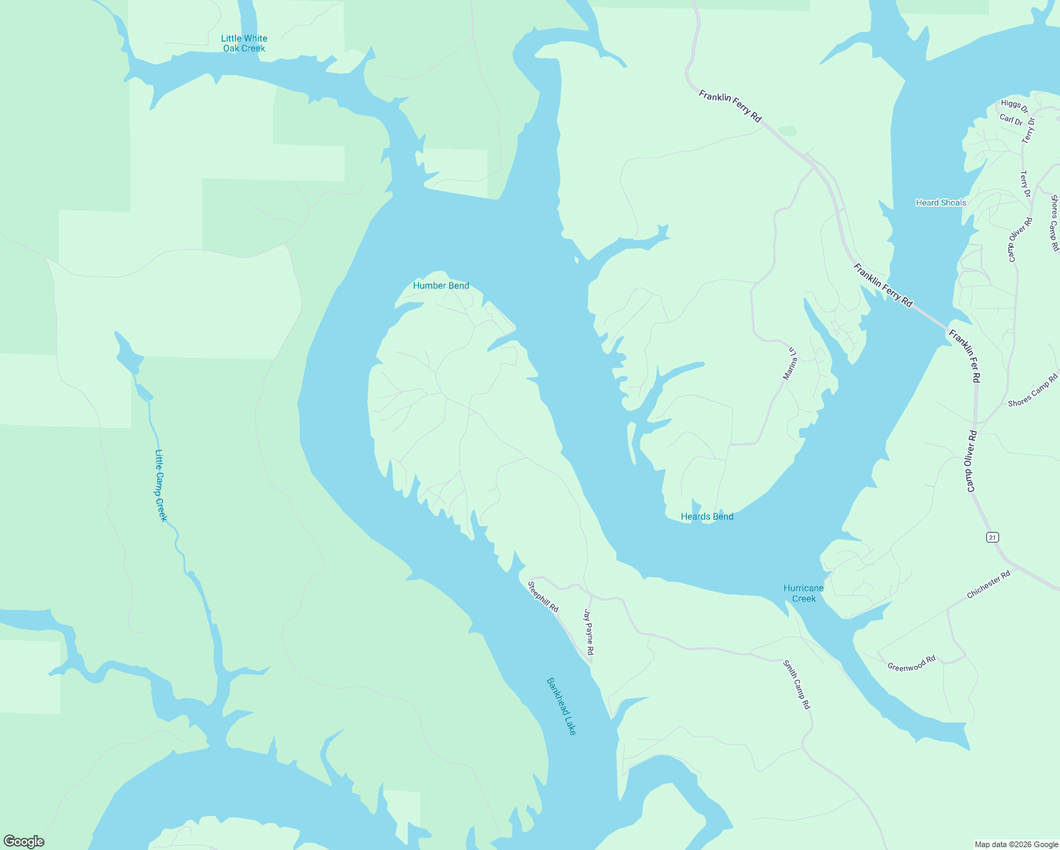 map of restaurants, bars, coffee shops, grocery stores, and more near Smith Camp Road in Adger