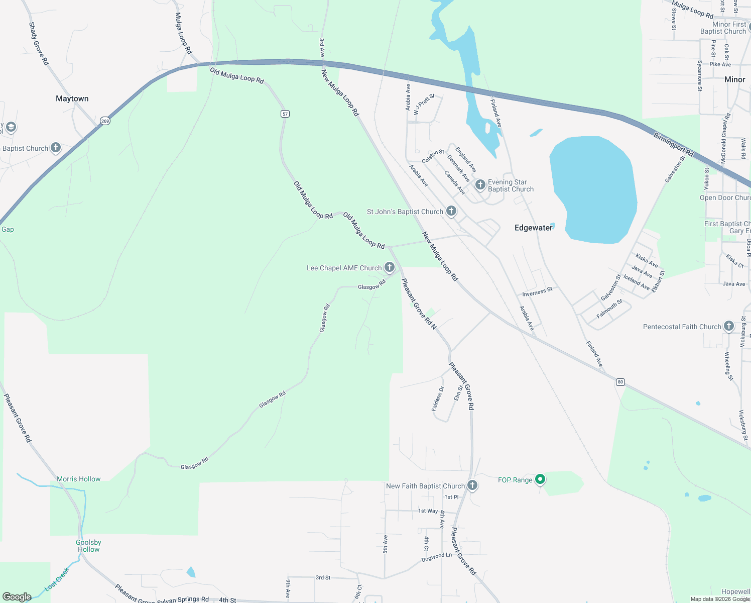 map of restaurants, bars, coffee shops, grocery stores, and more near 380 Stewart Road in Birmingham