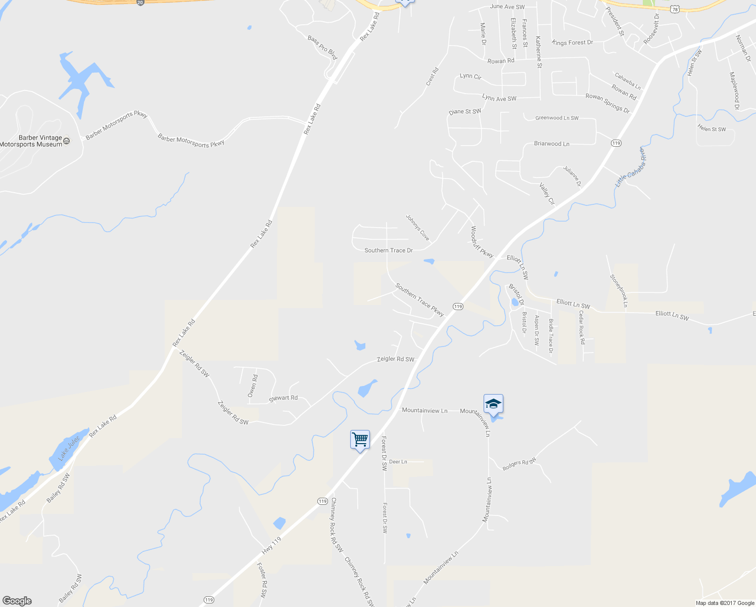 map of restaurants, bars, coffee shops, grocery stores, and more near 6463 Cromer Circle in Leeds