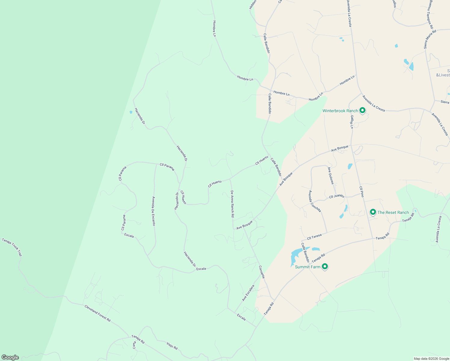 map of restaurants, bars, coffee shops, grocery stores, and more near Calle Huerto in Riverside County