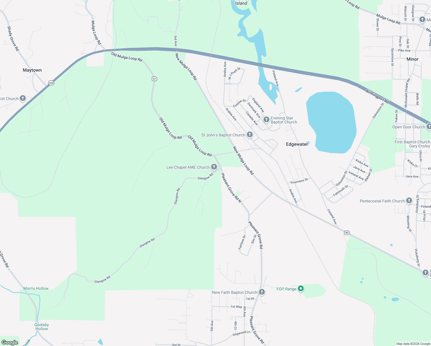 map of restaurants, bars, coffee shops, grocery stores, and more near 4001 Lee Chapel Drive in Birmingham