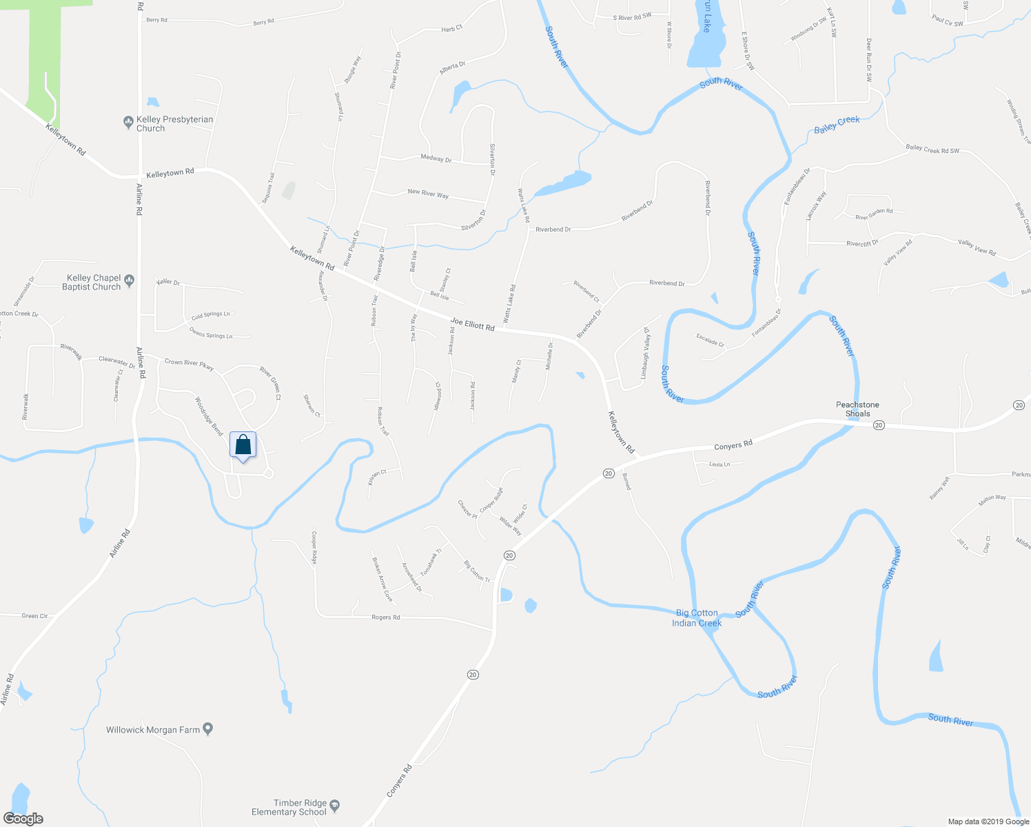 map of restaurants, bars, coffee shops, grocery stores, and more near 247 Mandy Court in McDonough