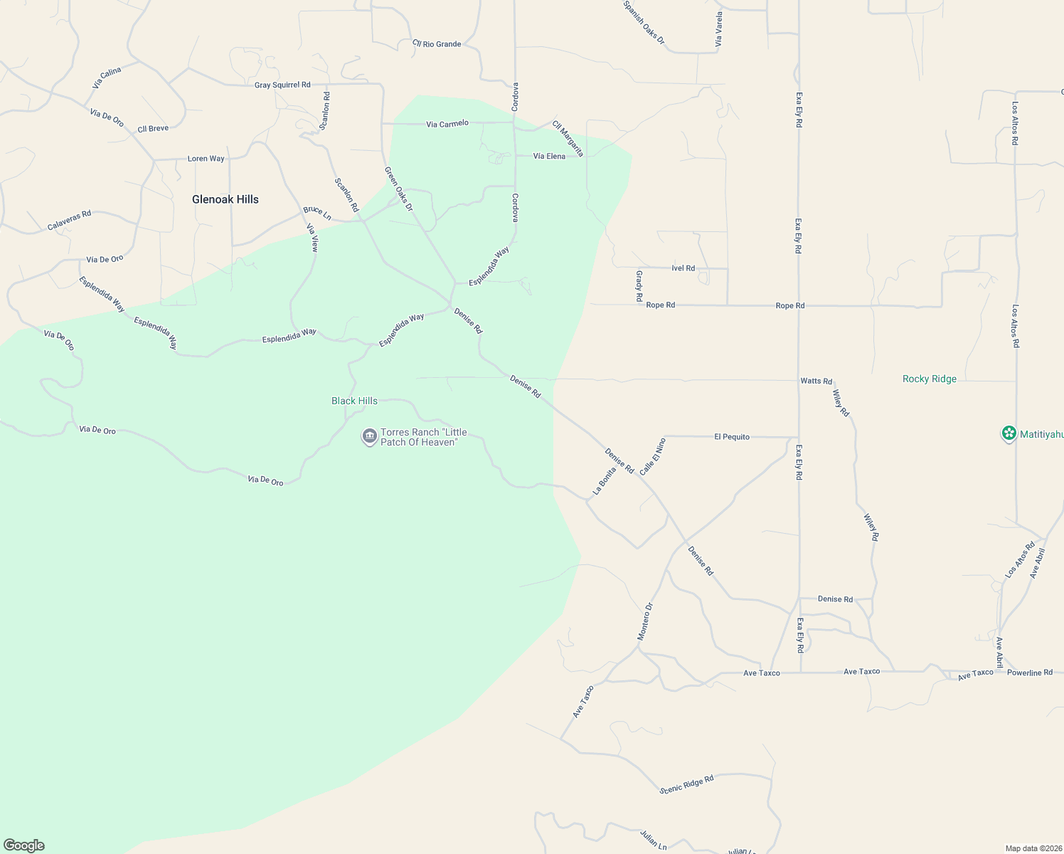 map of restaurants, bars, coffee shops, grocery stores, and more near 40141 Denise Road in Temecula