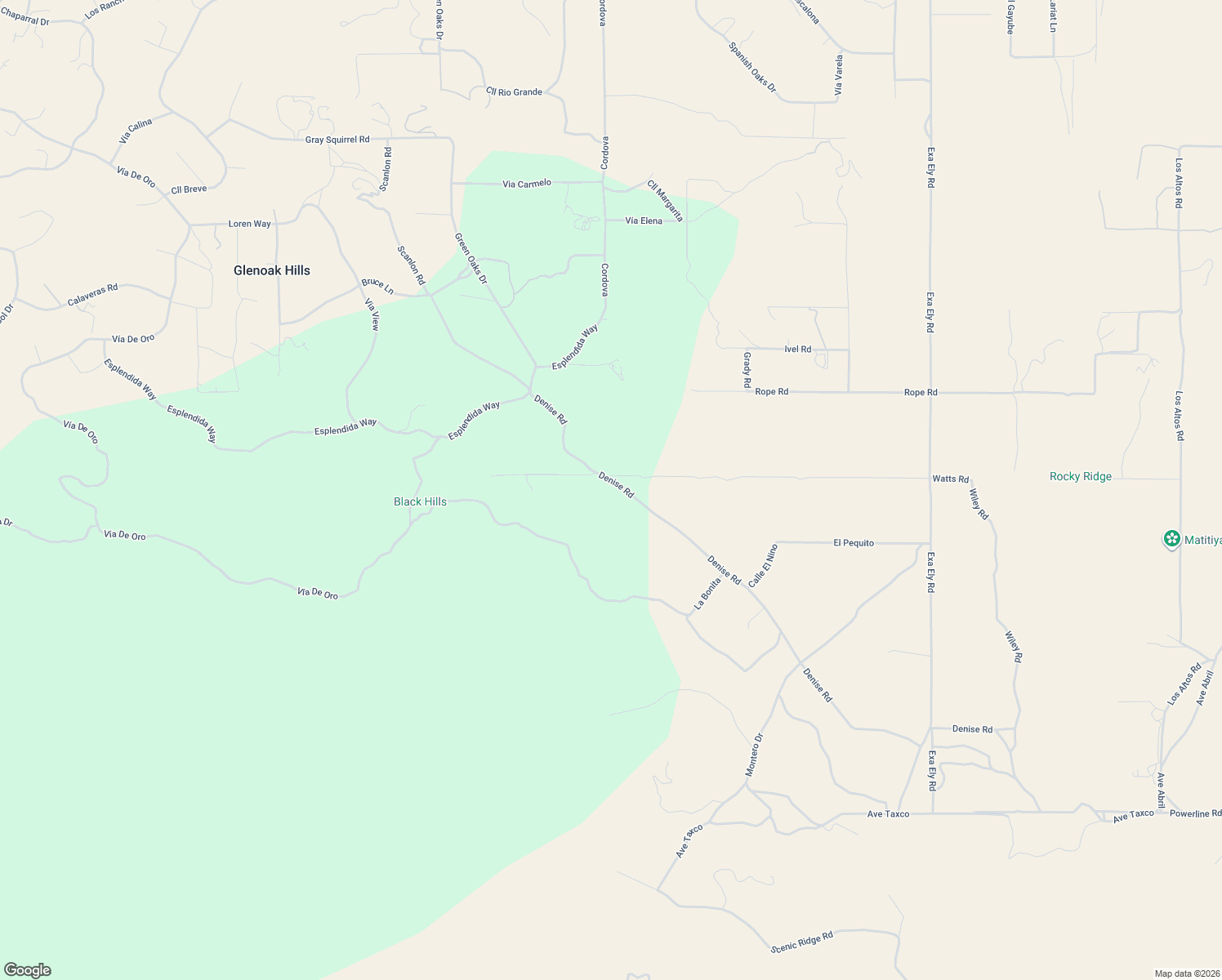 map of restaurants, bars, coffee shops, grocery stores, and more near 40141 Denise Road in Temecula
