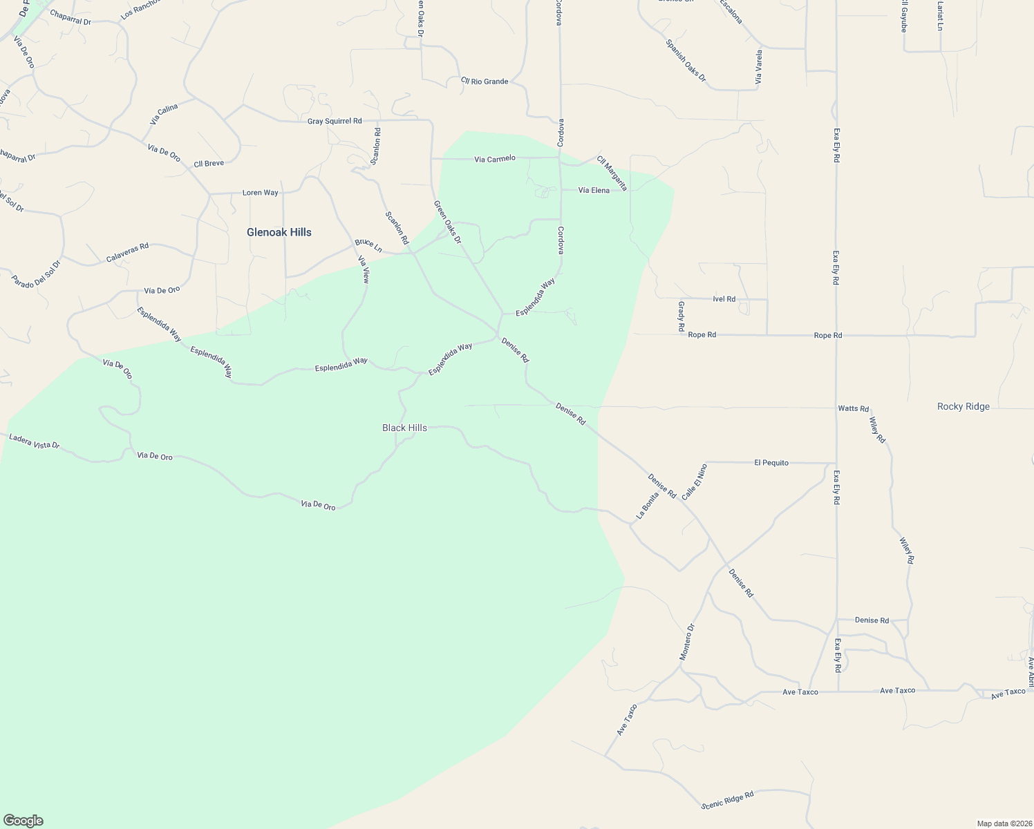 map of restaurants, bars, coffee shops, grocery stores, and more near 40075 Denise Road in Temecula