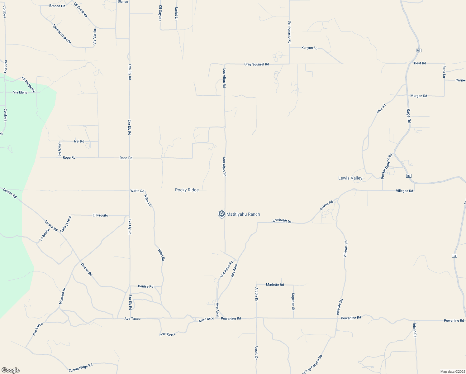 map of restaurants, bars, coffee shops, grocery stores, and more near Los Altos Road in Riverside County