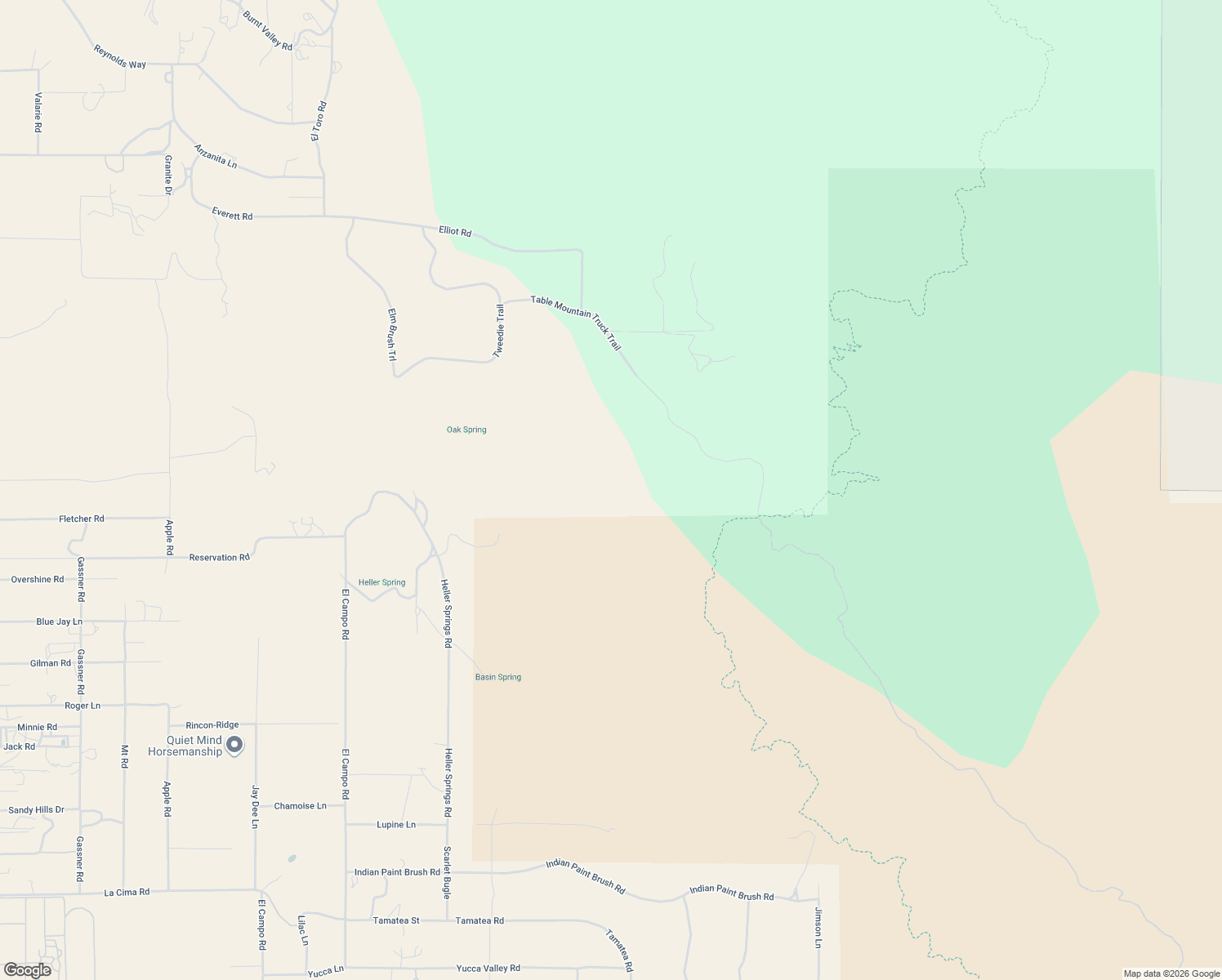 map of restaurants, bars, coffee shops, grocery stores, and more near 40850 Silver Saddle Court in Anza