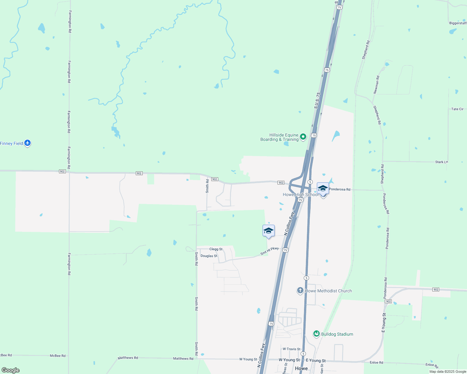 map of restaurants, bars, coffee shops, grocery stores, and more near 1551 Pioneer Valley Drive in Howe