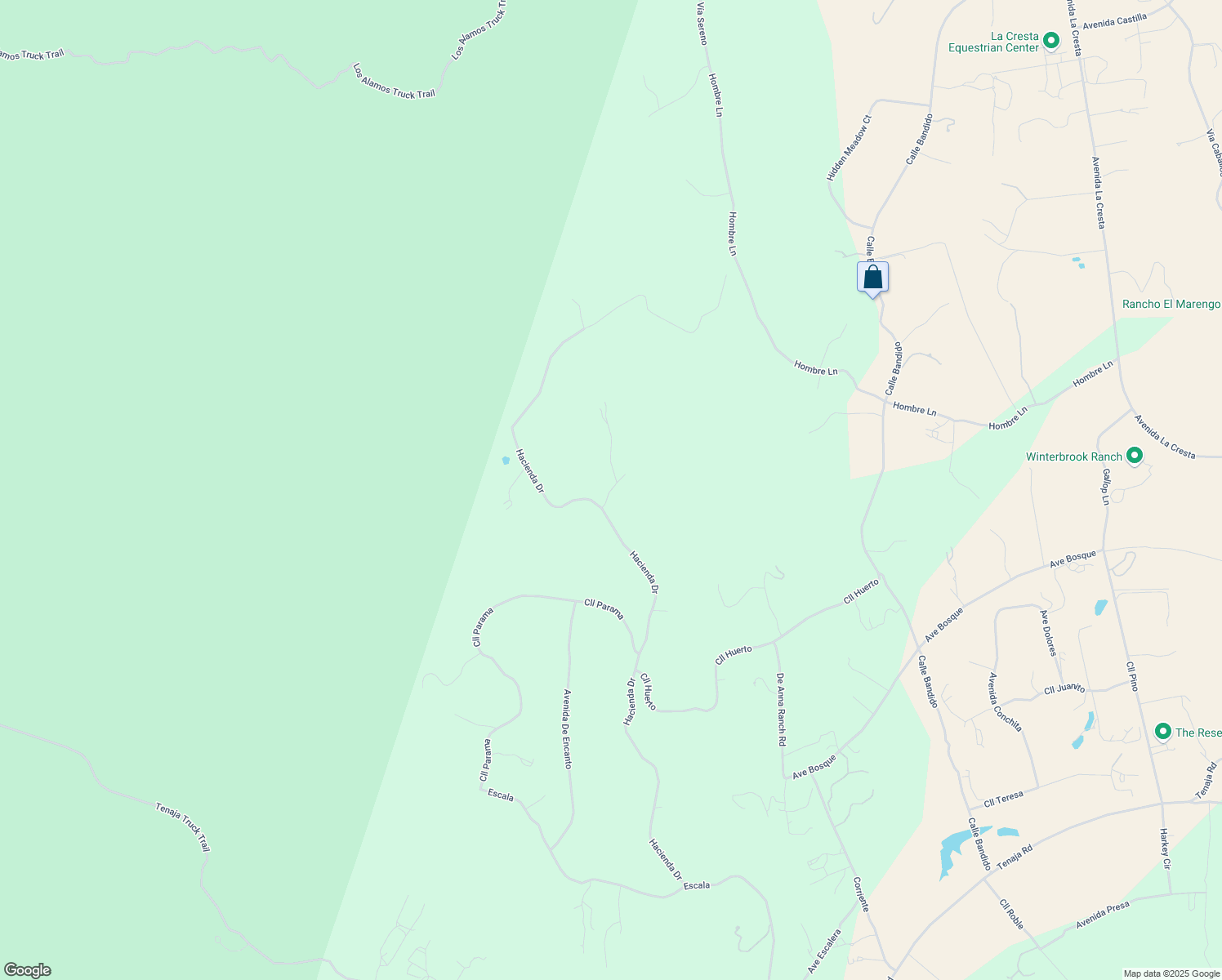 map of restaurants, bars, coffee shops, grocery stores, and more near Calle Azul in Riverside County