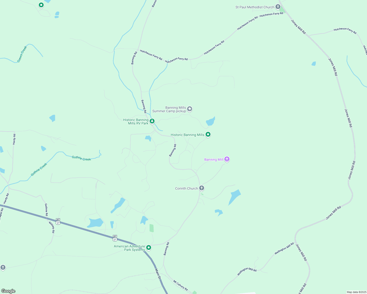map of restaurants, bars, coffee shops, grocery stores, and more near 100 Point Road in Whitesburg