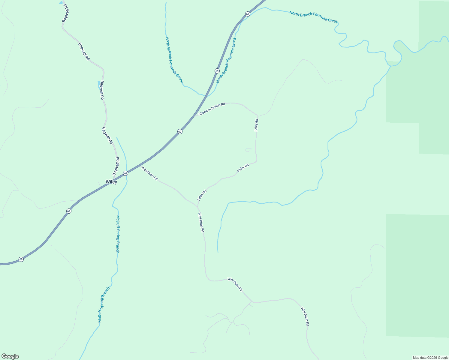 map of restaurants, bars, coffee shops, grocery stores, and more near in Wiley
