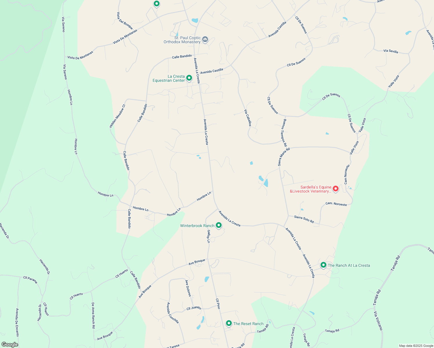 map of restaurants, bars, coffee shops, grocery stores, and more near 39948 Avenida La Cresta in Murrieta