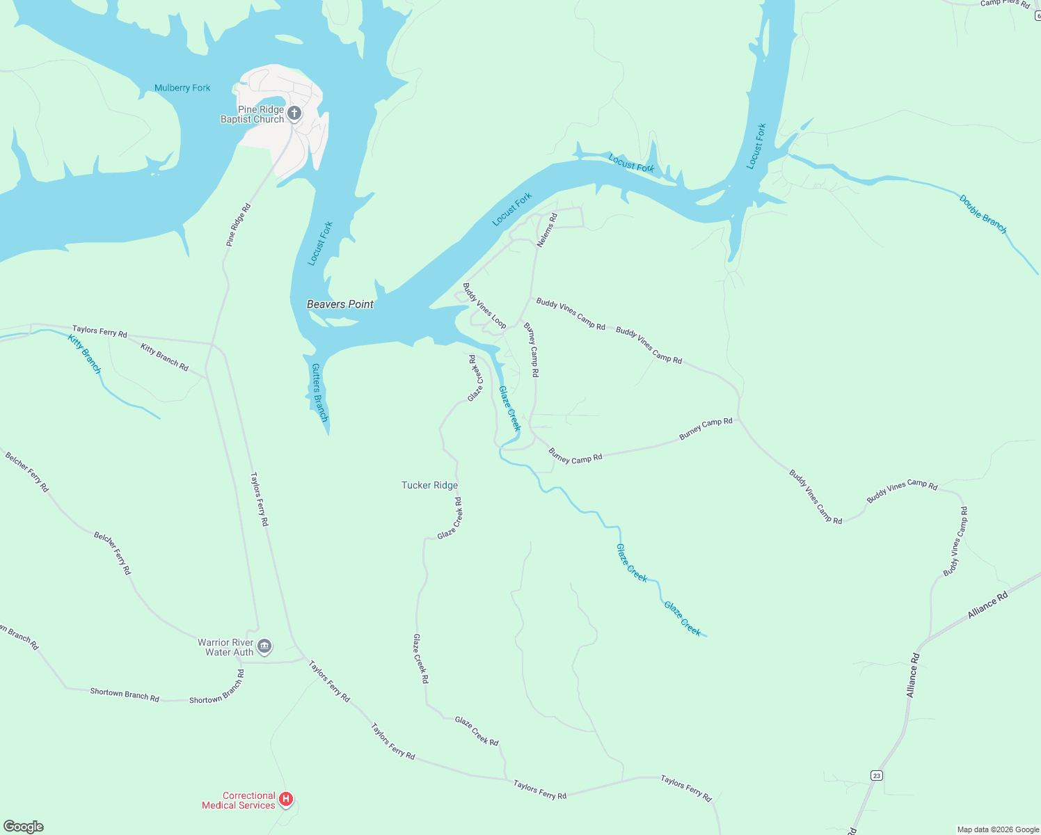 map of restaurants, bars, coffee shops, grocery stores, and more near 9584 Burney Camp Road in Bessemer