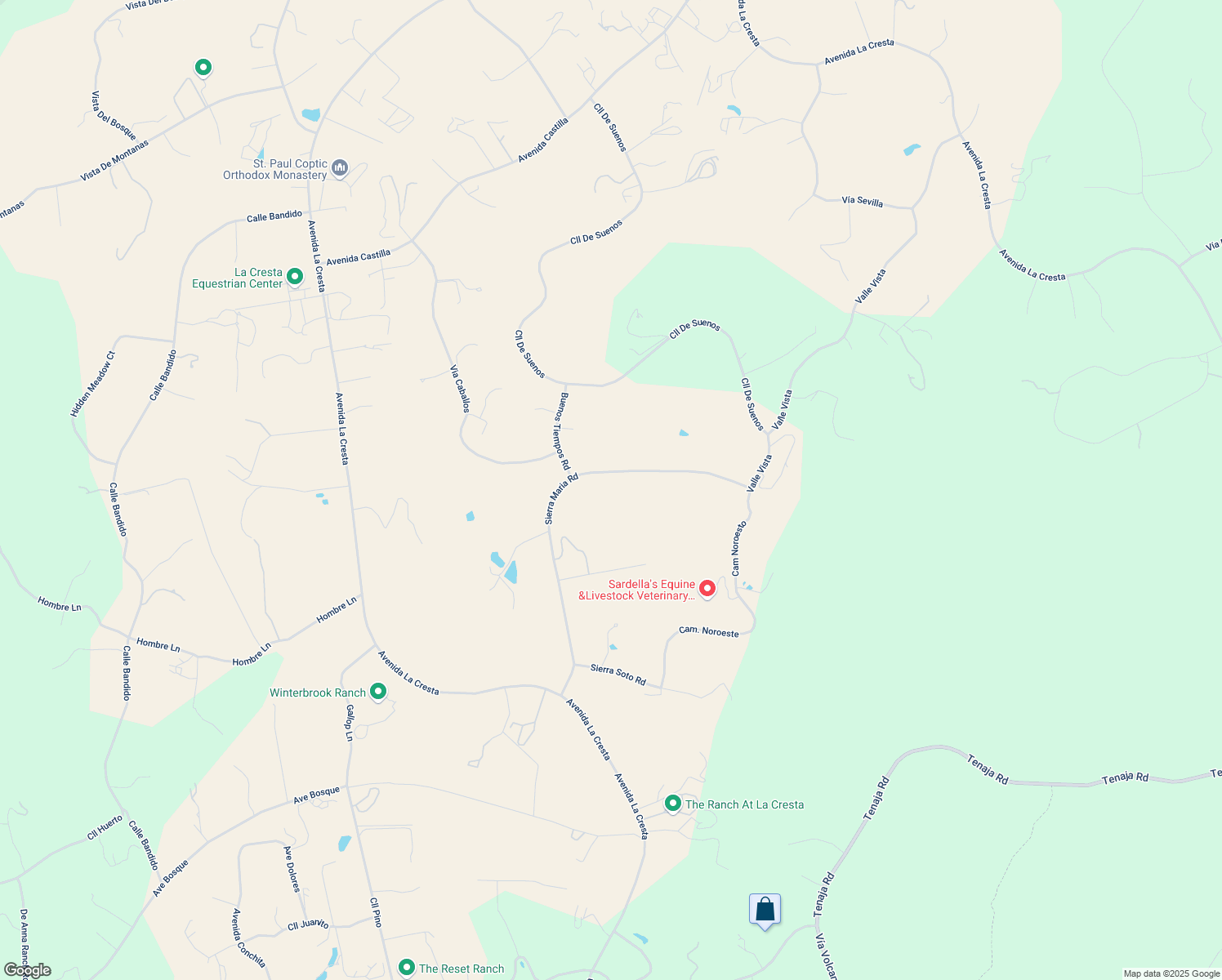 map of restaurants, bars, coffee shops, grocery stores, and more near 40400 Sierra Maria Road in Murrieta