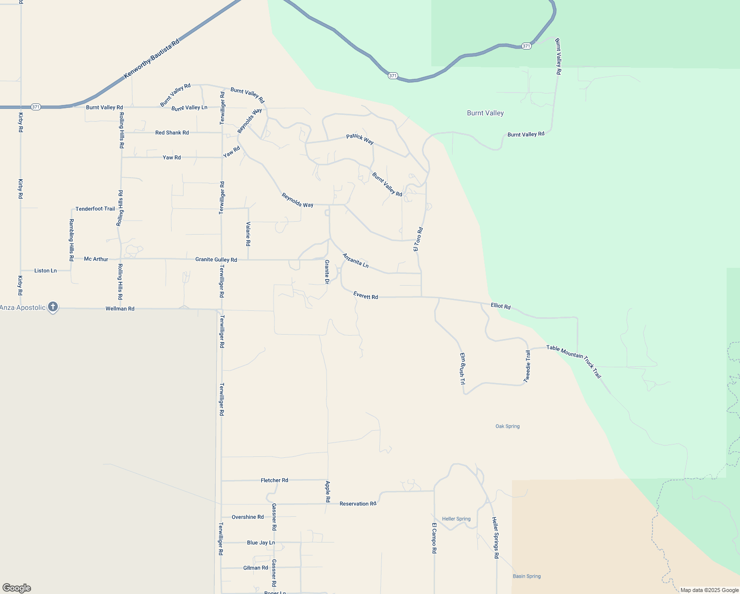 map of restaurants, bars, coffee shops, grocery stores, and more near Everett Road in Anza