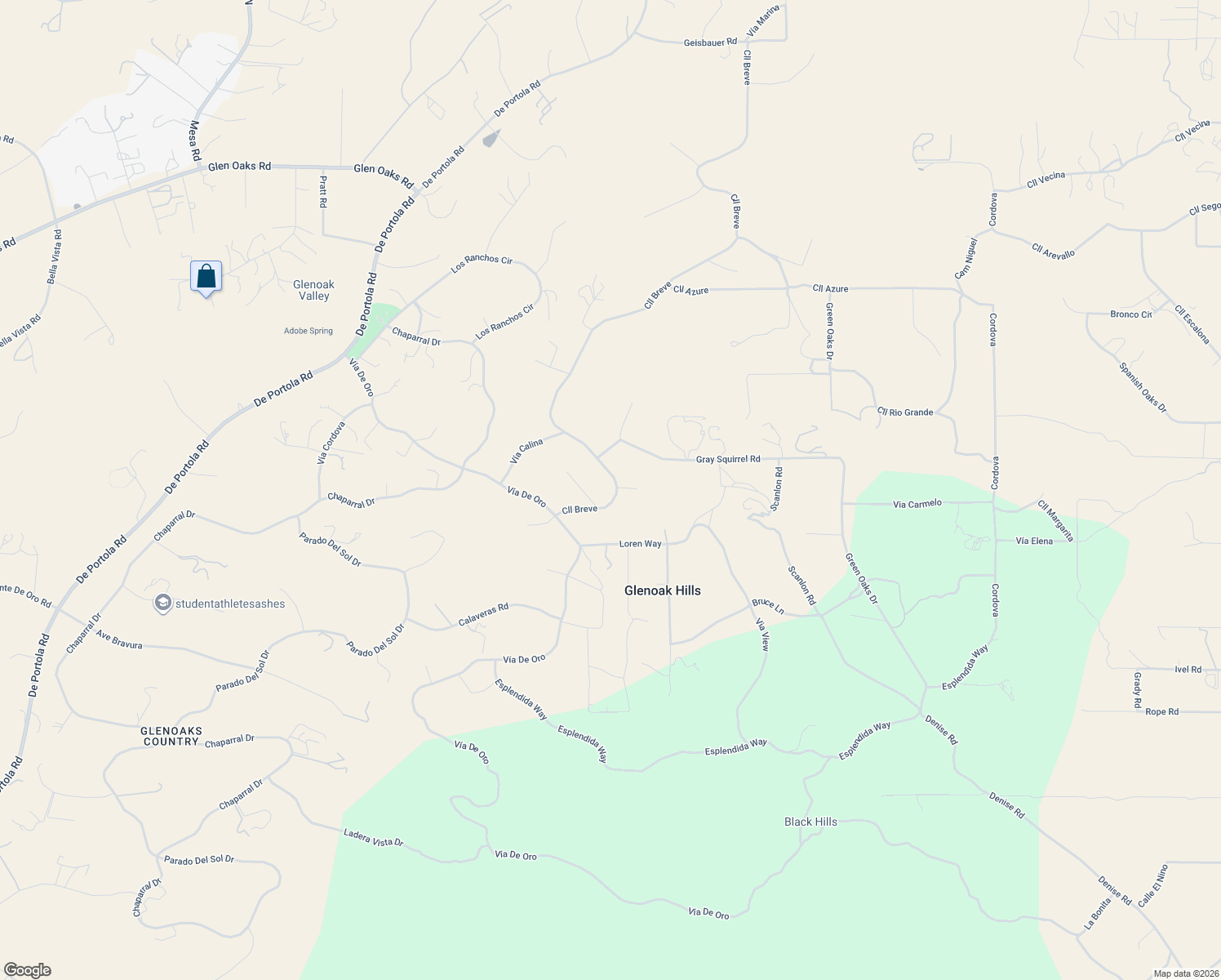 map of restaurants, bars, coffee shops, grocery stores, and more near 40107 Calle Breve in Temecula