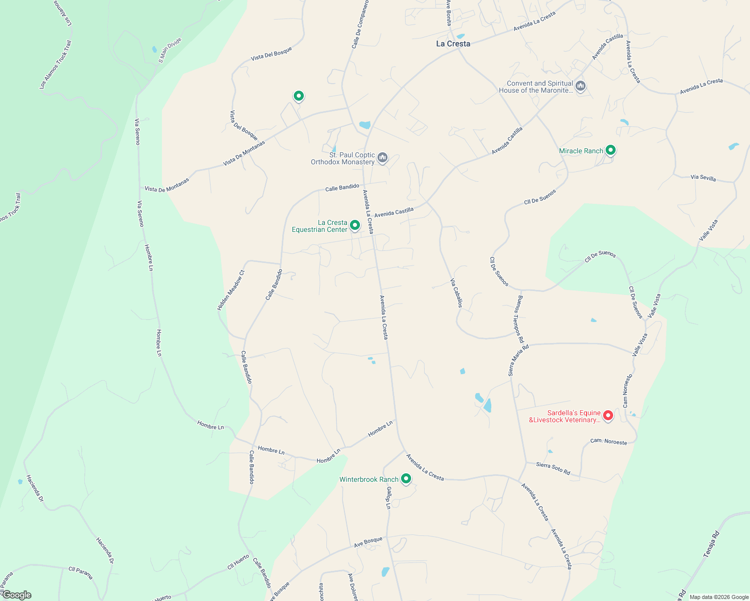 map of restaurants, bars, coffee shops, grocery stores, and more near 39455 Avenida La Cresta in Murrieta