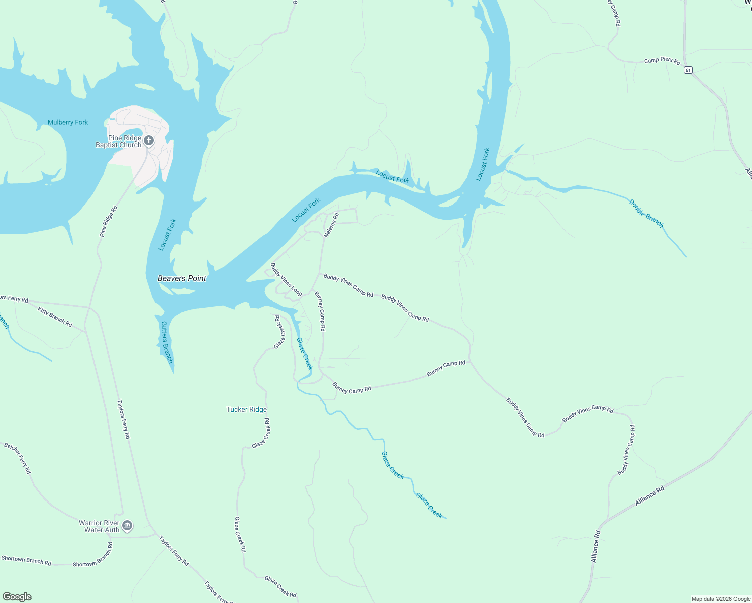 map of restaurants, bars, coffee shops, grocery stores, and more near 1254 Buddy Vines Camp Road in Bessemer