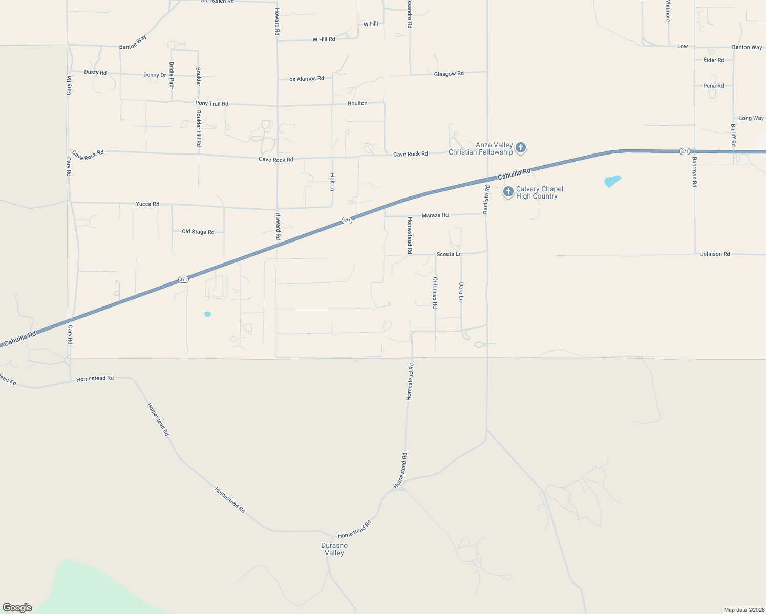 map of restaurants, bars, coffee shops, grocery stores, and more near 39840 Haupert Road in Anza