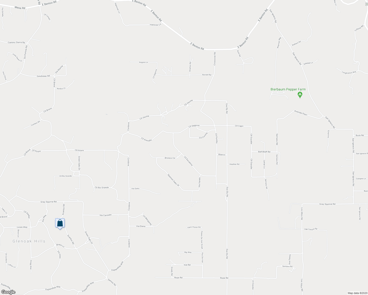 map of restaurants, bars, coffee shops, grocery stores, and more near 39460 Calle Escalona in Temecula