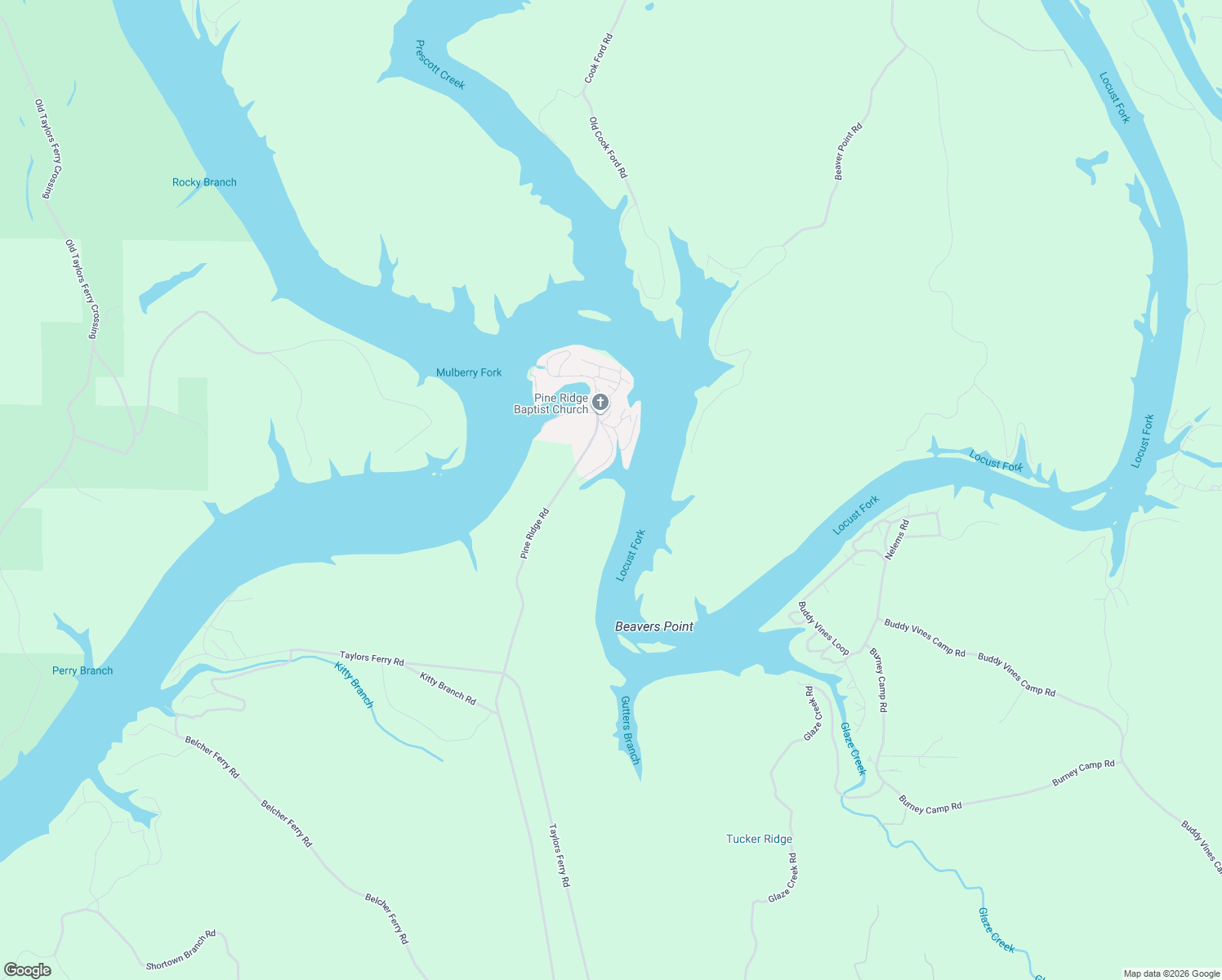 map of restaurants, bars, coffee shops, grocery stores, and more near 243 Pine Ridge Road in Bessemer