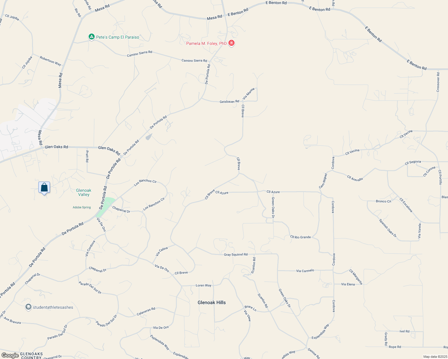 map of restaurants, bars, coffee shops, grocery stores, and more near 39365 Calle Breve in Temecula