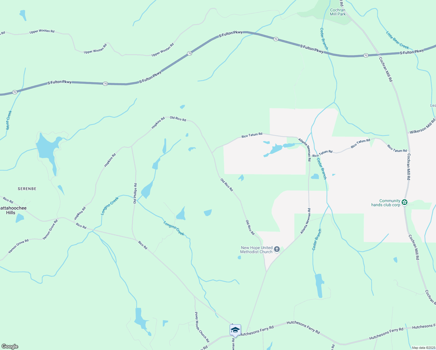 map of restaurants, bars, coffee shops, grocery stores, and more near 7455 Old Rico Road in Palmetto