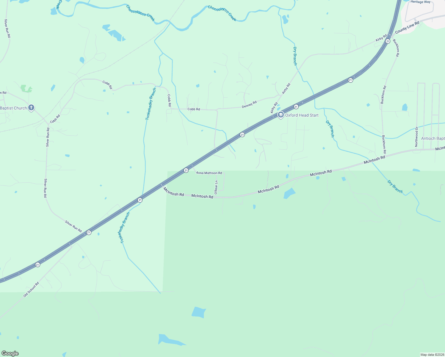 map of restaurants, bars, coffee shops, grocery stores, and more near 315 Anna Mattison Drive in Oxford