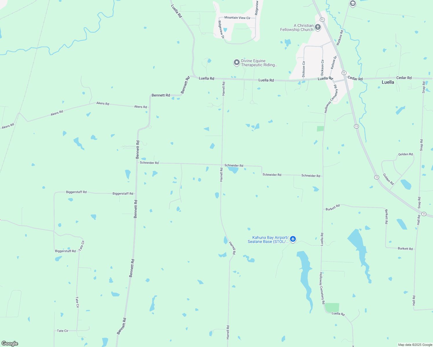 map of restaurants, bars, coffee shops, grocery stores, and more near 2851 Harrell Road in Howe
