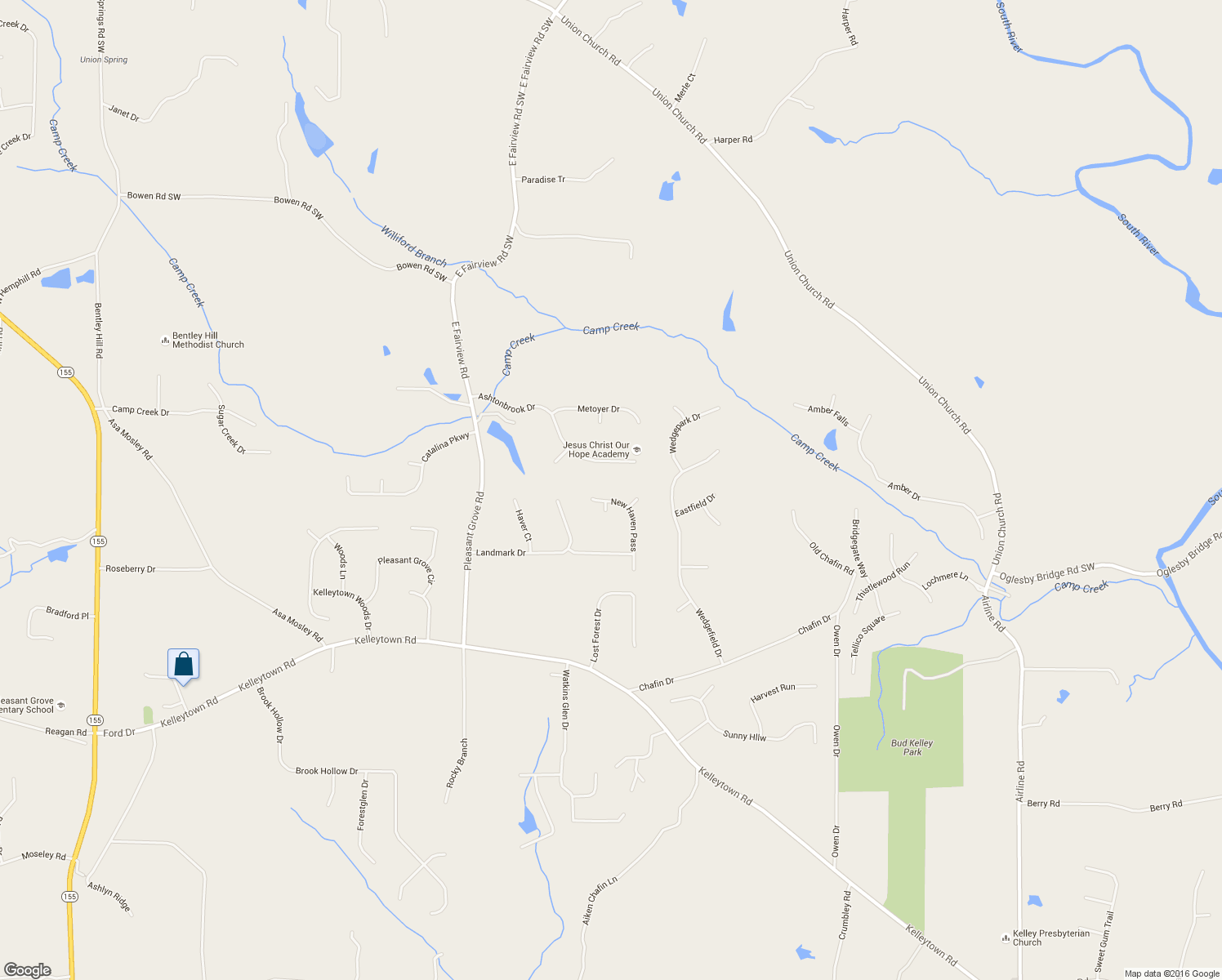 map of restaurants, bars, coffee shops, grocery stores, and more near 1307 Regatta Way in McDonough