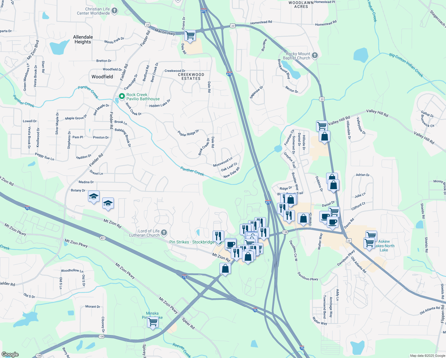 7119 New Dale Road, Rex GA Walk Score