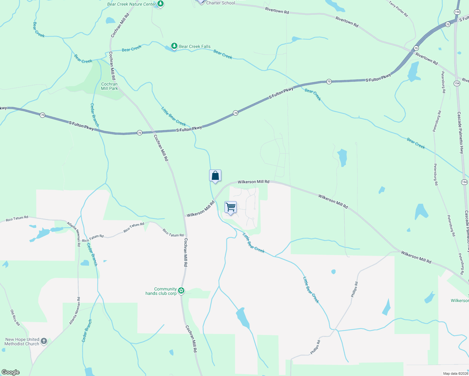 map of restaurants, bars, coffee shops, grocery stores, and more near 190 Bear Run Ct in Palmetto