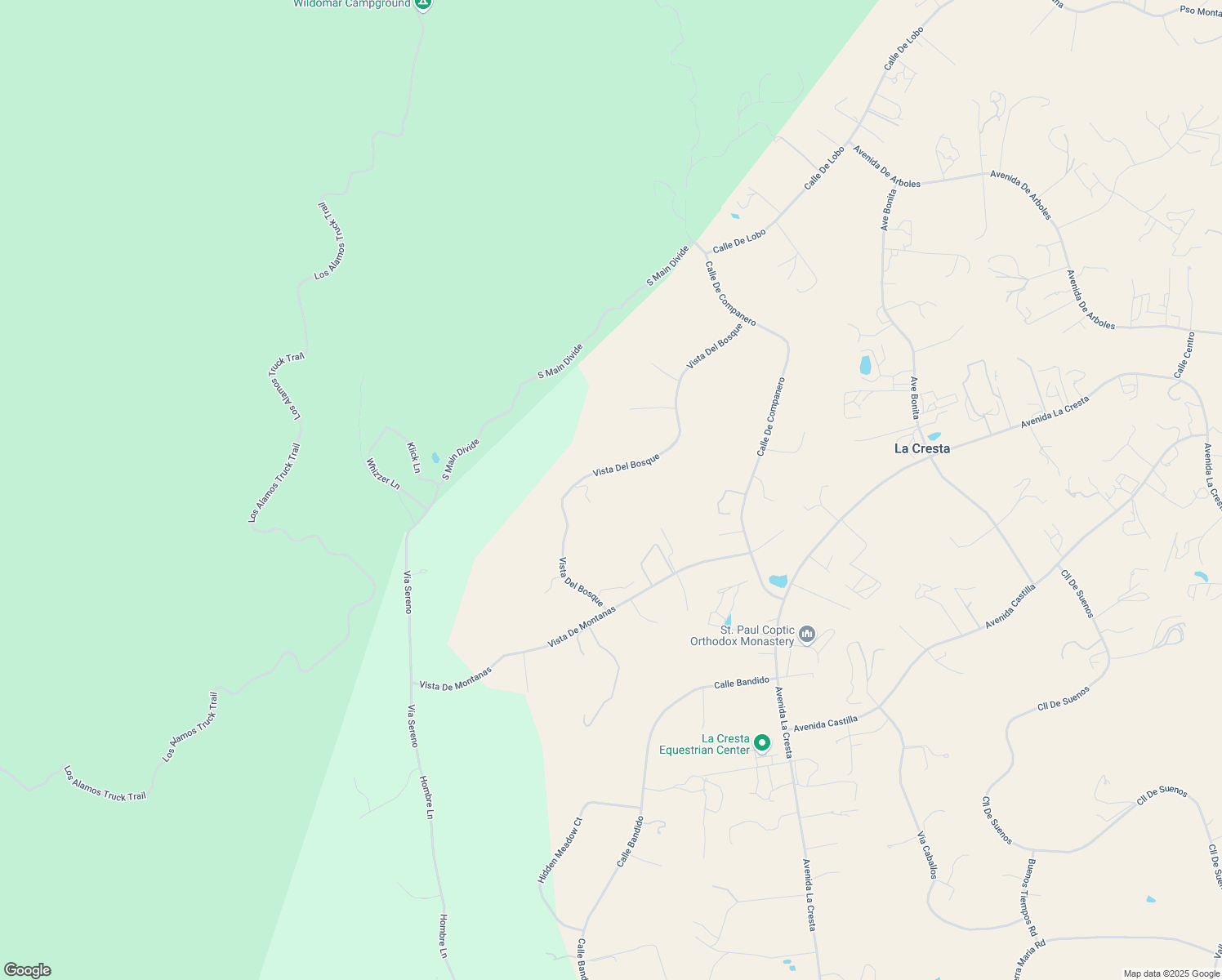 map of restaurants, bars, coffee shops, grocery stores, and more near Vista Del Bosque in Riverside County