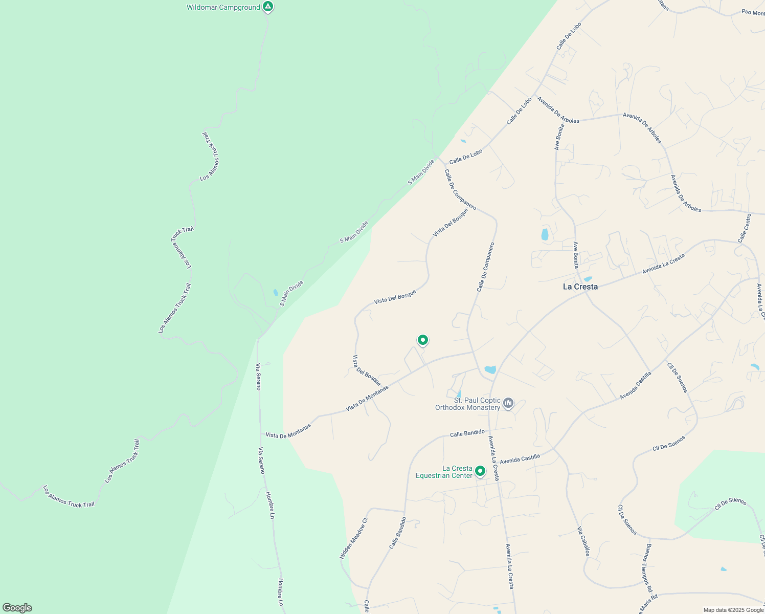 map of restaurants, bars, coffee shops, grocery stores, and more near Vista Del Bosque in Riverside County