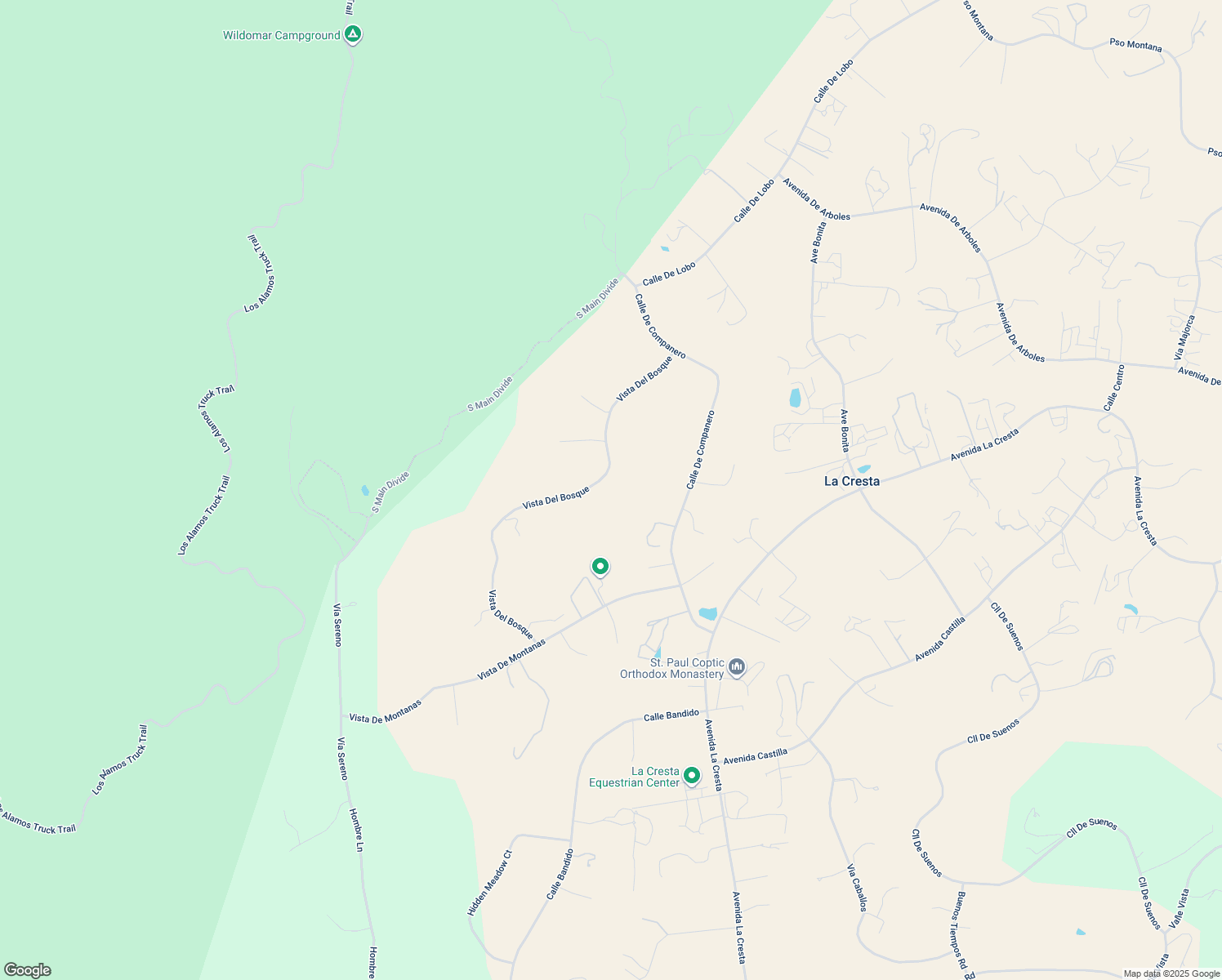 map of restaurants, bars, coffee shops, grocery stores, and more near Vista Del Bosque in Riverside County