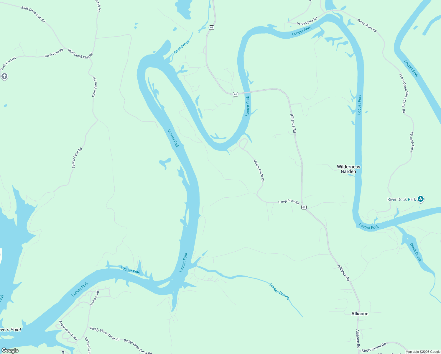 map of restaurants, bars, coffee shops, grocery stores, and more near 166 Camp Nod Road in Hueytown